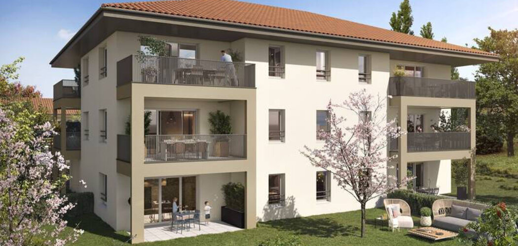Programme immobilier neuf Villa des Sens - Loisin : maisons et appartements neufs du 2 au 5 pièces à 30 min de Genève (74140) - Référence : 8289