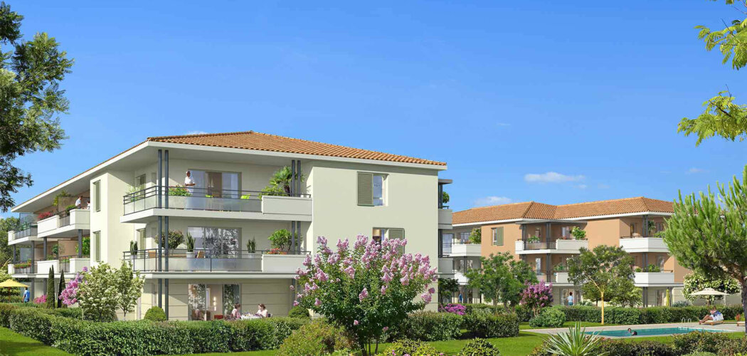 Programme immobilier neuf LE CLOS MUSCATELLE - Lorgues : Appartements T2–T4 avec piscine, solarium et jardins en lisière du centre-ville (83510) - Référence : 11966