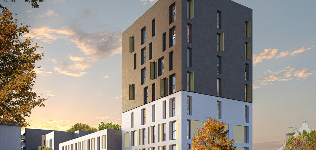Programme immobilier neuf Switch - Lorient : 135 appartements neufs T1–T4 à 3 min de la gare (56100) - Référence : 15671