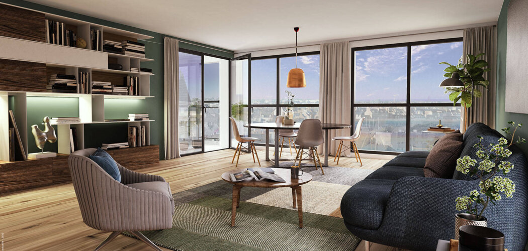 Programme immobilier neuf TRESOR - Lorient : 18 appartements neufs du 2 au 5 pièces en hyper centre proche des commodités (56100) - Référence : 14990