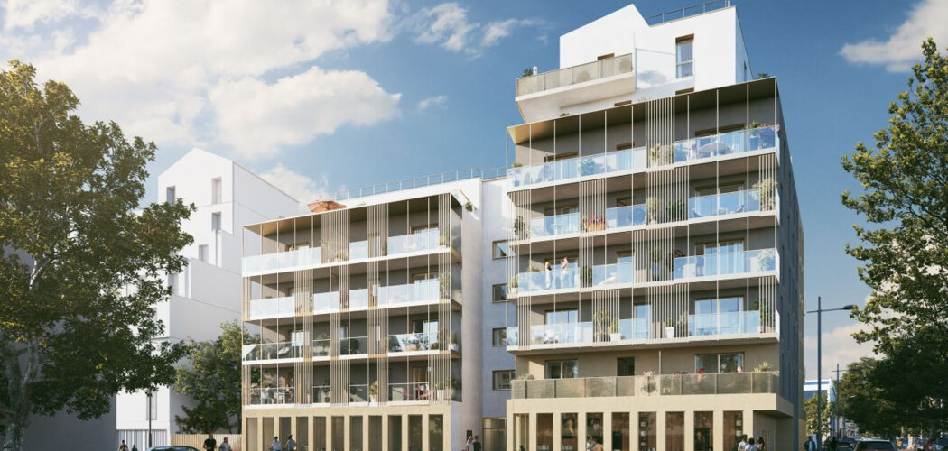 Programme immobilier neuf CÔTÉ PATIO - Lorient : appartements neufs du 2 au 4 pièces en centre-ville proche gare (56100) - Référence : 15322