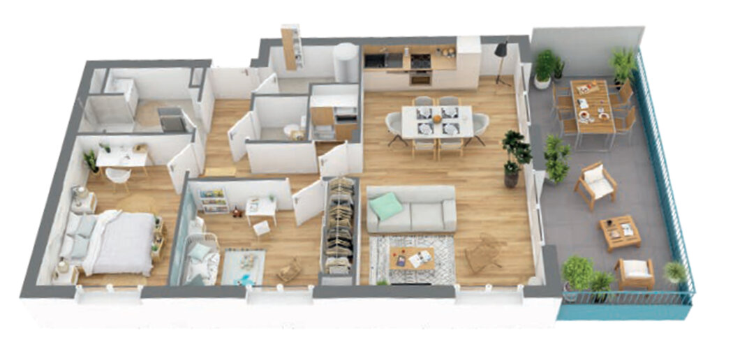 Programme immobilier neuf LE MALIVEL - Lorient écoquartier Bodelio à 7 min du centre (56100) - Référence : 18401