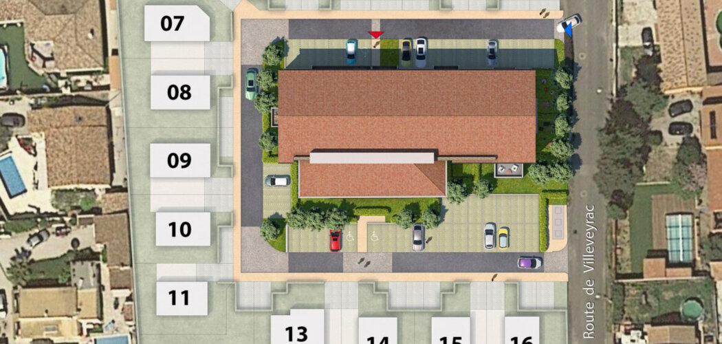 Programme immobilier neuf Domaine de Nysa - Loupian : Appartements T2–T4 avec terrasses, celliers et cuisines équipées proche du centre historique (34140) - Référence : 5943