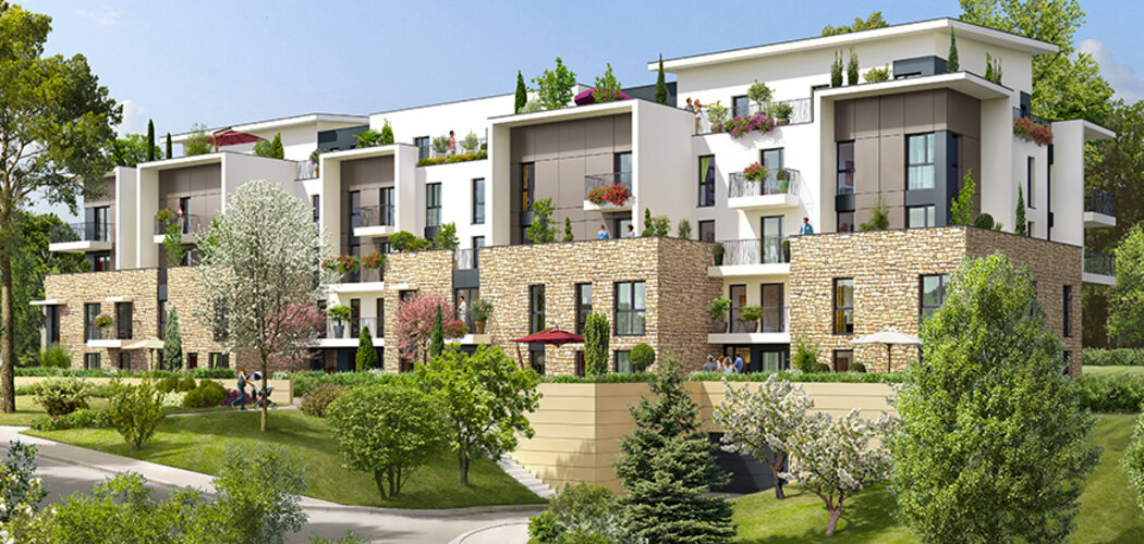 Programme immobilier neuf LE DOMAINE SISLEY - Louveciennes : Appartements T1–T4 et villas duplex avec jardins, terrasses et garages près de la mairie (78430) - Référence : 717