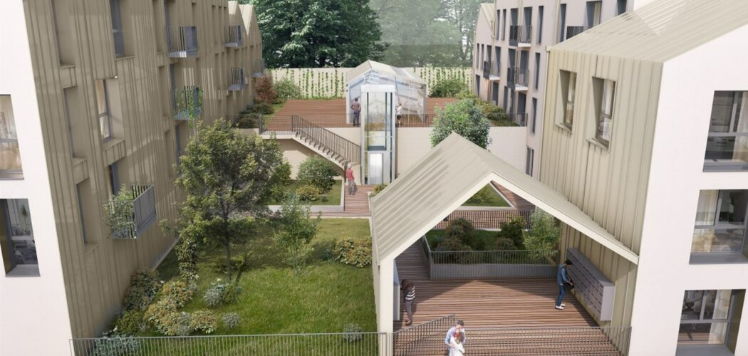Programme immobilier neuf Reverso Louviers - Louviers : 84 appartements neufs à 300 m de la Place Ernest Thorel, espaces verts et LMNP (27400) - Référence : 14681