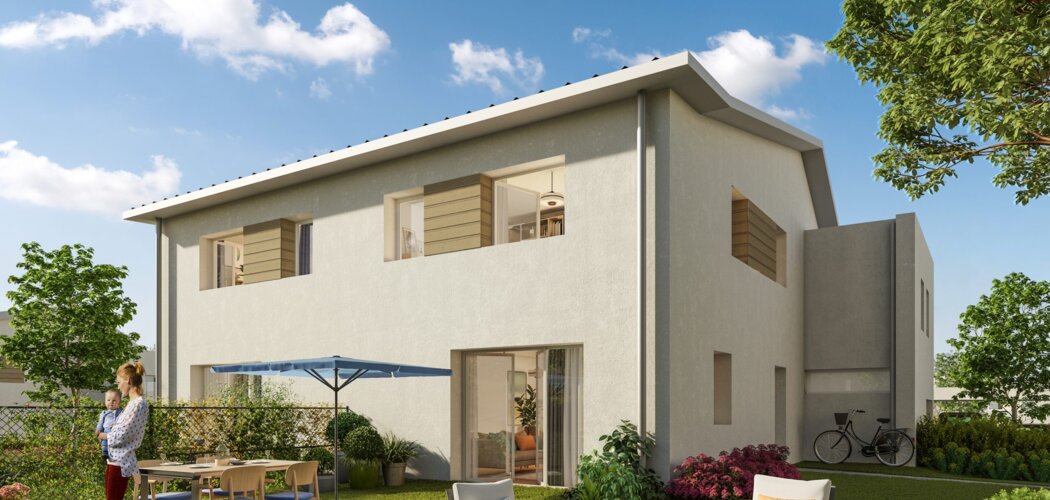 Programme immobilier neuf GREEN VALLEY PHASE 1 - Louviers : Appartements T2–T3 et maisons T3–T5 avec terrasses, jardins privatifs et proximité centre-ville (27400) - Référence : 18414