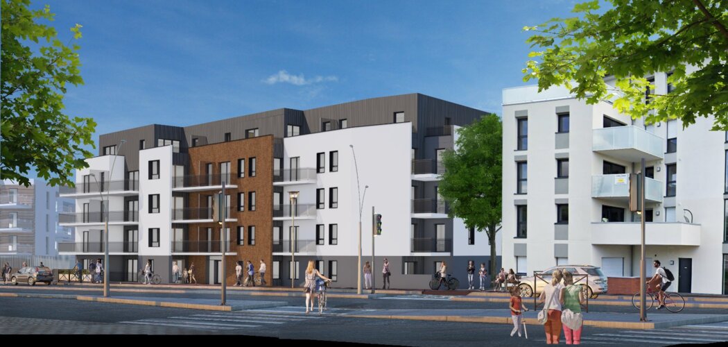 Programme immobilier neuf Les Amandiers - Louviers Saint-Germain : appartements neufs à 500m de la Mairie, confort et éco-responsabilité (27400) - Référence : 17564