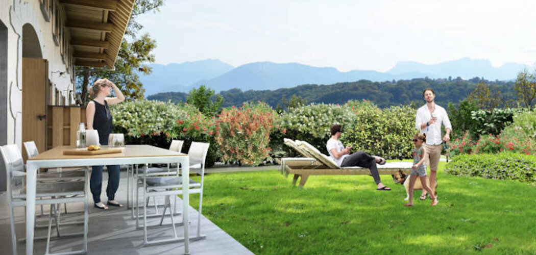 Programme immobilier neuf L'AUTHENTIQUE - Lovagny : Maisons T5 avec jardins, terrasses et vue sur les Préalpes à 15 minutes du lac d’Annecy (74330) - Référence : 3797