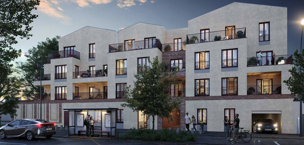Programme immobilier neuf Passage Pléiade - Luisant : appartements neufs du 2 au 5 pièces en cœur de Place Centrale (28600) - Référence : 10113