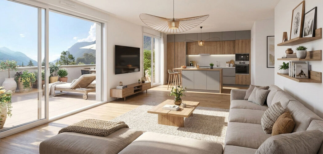Programme immobilier neuf LES BELLES CIMES - Lumbin adresse verdoyante proche Crolles et Grenoble (38660) - Référence : 17514