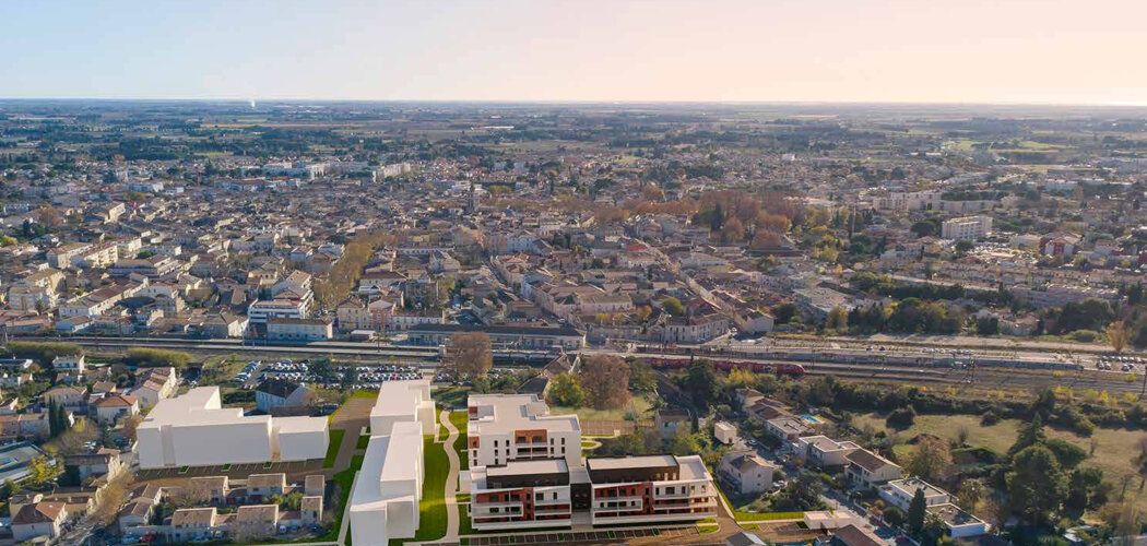 Programme immobilier neuf LA MANUFACTURE D - Lunel : appartements neufs T2–T4 proche de la gare TER (34400) - Référence : 15166