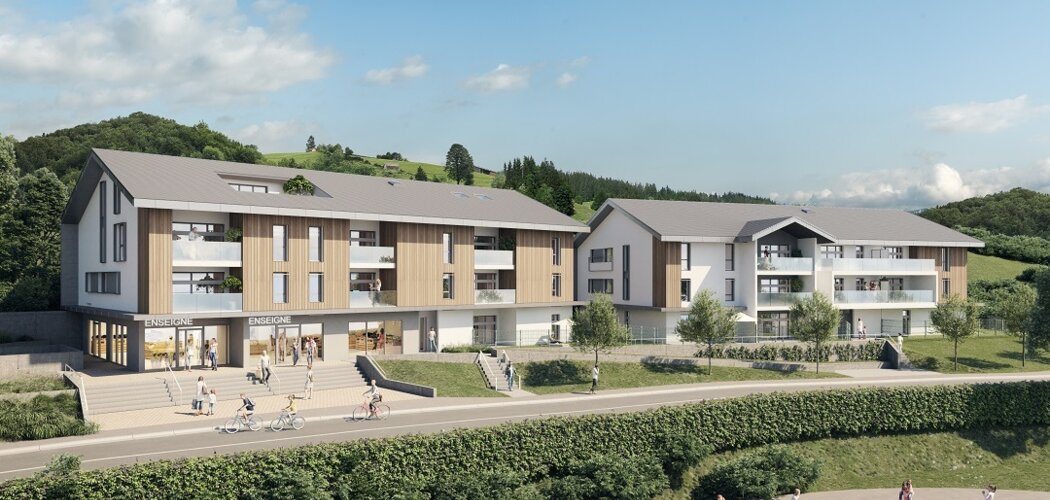 Programme immobilier neuf Côté Nature - Lyaud : 33 appartements neufs du 2 au 5 pièces sur les hauteurs de Thonon (74200) - Référence : 14922