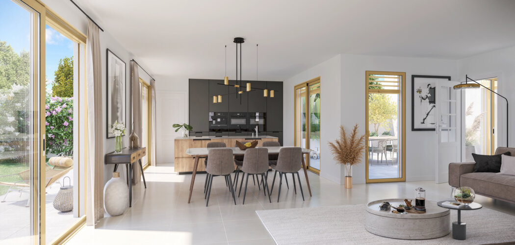 Programme immobilier neuf Tilia - Lyon 04 : 23 appartements et 1 maison T2–T5 à 400 m du métro C Hénon (69004) - Référence : 16940