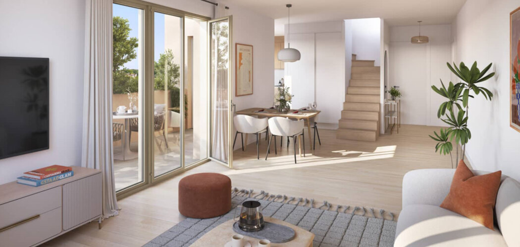 Programme immobilier neuf Opaline - Lyon 07 Gerland à quelques minutes à vélo du métro B (69007) - Référence : 12782