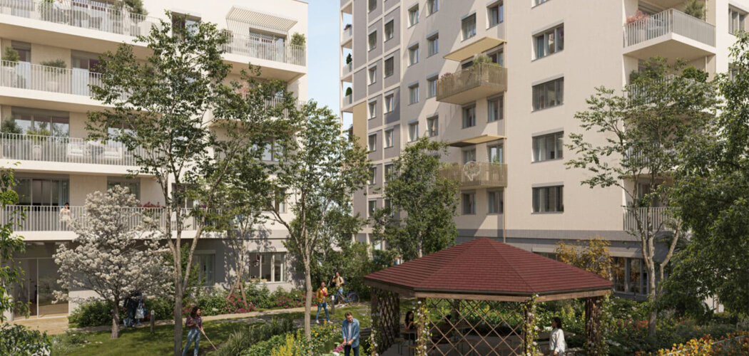 Programme immobilier neuf Opaline - Lyon 07 Gerland à quelques minutes à vélo du métro B (69007) - Référence : 12782