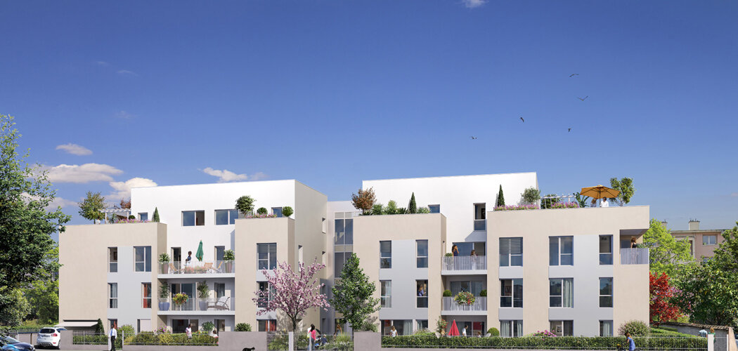 Programme immobilier neuf Plain'Itude - Lyon 08 : Appartements T2–T4 avec terrasses, villas sur toit et parking sécurisé au pied du tramway T4 (69008) - Référence : 4912