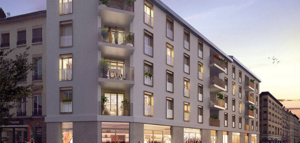 Programme immobilier neuf Faubourg Valmy - Lyon 09 : Appartements studio–T4 avec balcons, terrasses et garage sécurisé à 2min du métro D Valmy (69009) - Référence : 5485