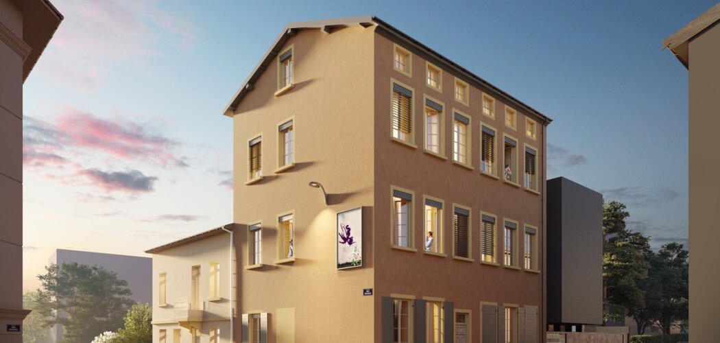 Programme immobilier neuf PLAT'O (69) - Lyon 4 : appartements neufs du studio au 2 pièces à 10 min du métro C Hénon (69004) - Référence : 8785