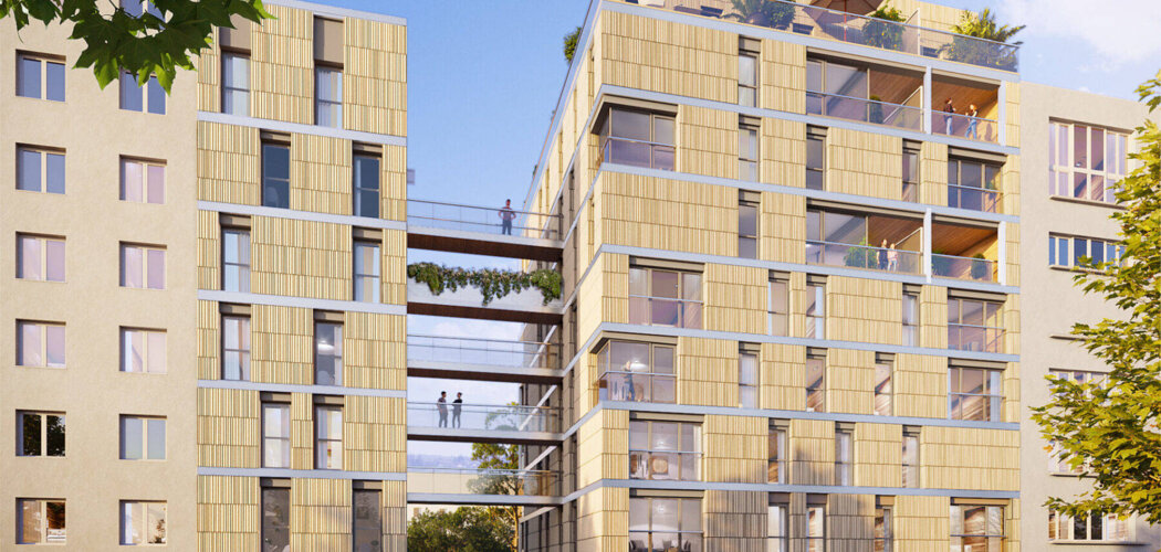 Programme immobilier neuf EMPREINTE -  Lyon 7 : appartements neufs du 2 au 5 pièces proche du métro B Jean Jaurès (69007) - Référence : 15068