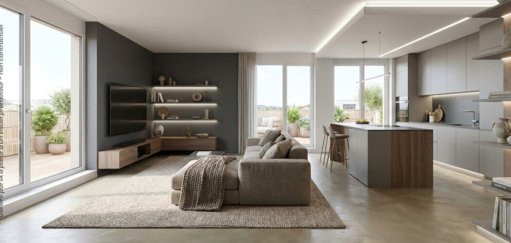 Programme immobilier neuf EMPREINTE - Lyon 7 : appartements neufs du 2 au 5 pièces proche du métro B Jean Jaurès (69007) - Référence : 15068