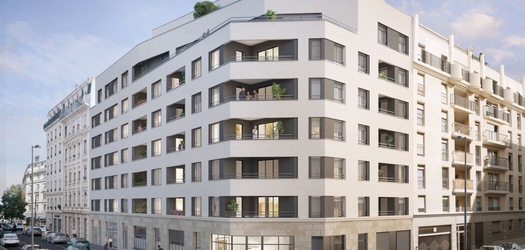 Programme immobilier neuf Villa Cornélie - Lyon 7 : appartements neufs T2–T5 à 100 m du métro B Jean Macé (69007) - Référence : 15908