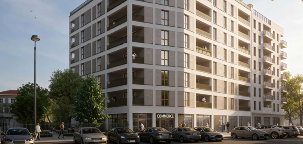 Programme immobilier neuf AUGUSTE - Lyon 7 ZAC des Girondins proche métro B appartements neufs (69007) - Référence : 17210