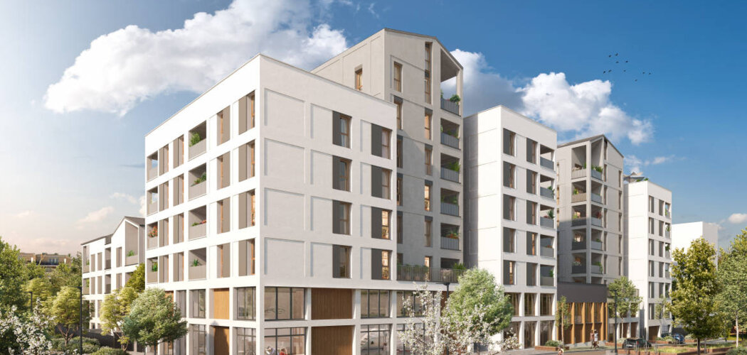 Programme immobilier neuf District 7 - Lyon : Appartements studio–T5 avec terrasses, toitures végétalisées et proximité quartier Jean Macé (69007) - Référence : 14604