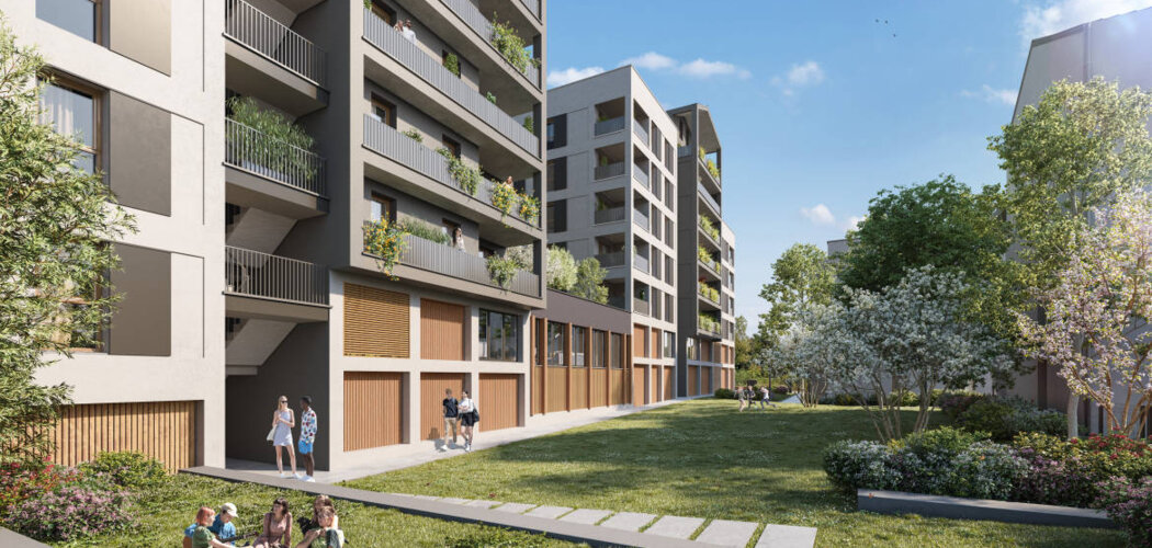 Programme immobilier neuf District 7 - Lyon : Appartements studio–T5 avec terrasses, toitures végétalisées et proximité quartier Jean Macé (69007) - Référence : 14604