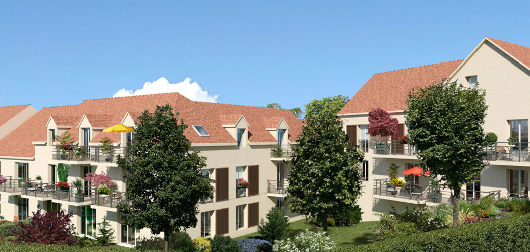 Programme immobilier neuf RESIDENCE LE PRIEURE - Maffliers : 3 appartements T2–T3 avec jardins verdoyants et confort moderne en centre-village (95560) - Référence : 565