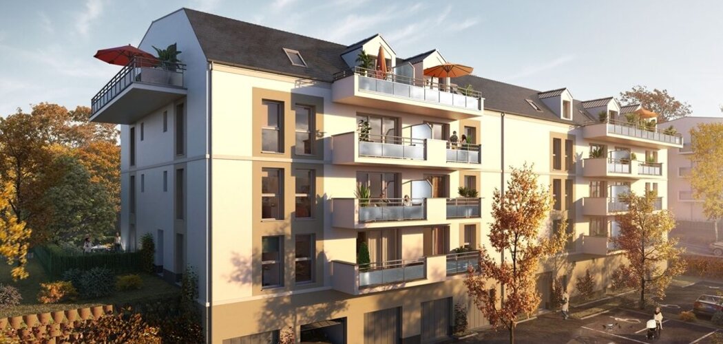 Programme immobilier neuf LE FAUBOURG MAINTENON -  Maintenon : appartements neufs du 2 au 4 pièces proche de la forêt (28130) - Référence : 14690