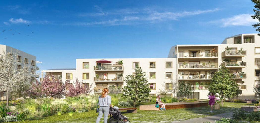Programme immobilier neuf Contemplation - Mantes-la-Jolie : Appartements studio–T4 avec jardins, parkings et TVA réduite à 600 m de la gare (78200) - Référence : 18034