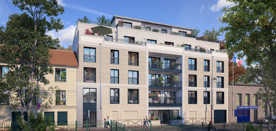 Programme immobilier neuf Éveil - Mantes-la-Jolie : logements neufs du studio au T5 face au square Brieussel-Bourgeois (78200) - Référence : 15785