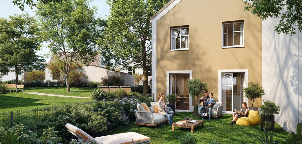 Programme immobilier neuf Villas Gassicourt - Mantes-la-Jolie résidence avec extérieurs proche gare et lac (78200) - Référence : 17899