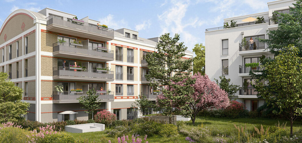 Programme immobilier neuf ATELIA - Mantes la Ville appartements lumineux proche RER E et commerces (78200) - Référence : 17512