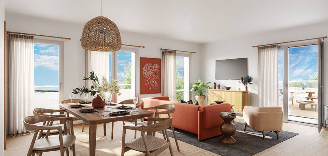 Programme immobilier neuf Le Camélinat - Mantes-La-Ville : appartements neufs du studio au T5 à 11 min du Transilien J (78200) - Référence : 15764