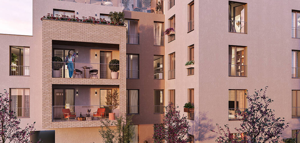 Programme immobilier neuf Le Camélinat - Mantes-La-Ville : appartements neufs du studio au T5 à 11 min du Transilien J (78200) - Référence : 15764