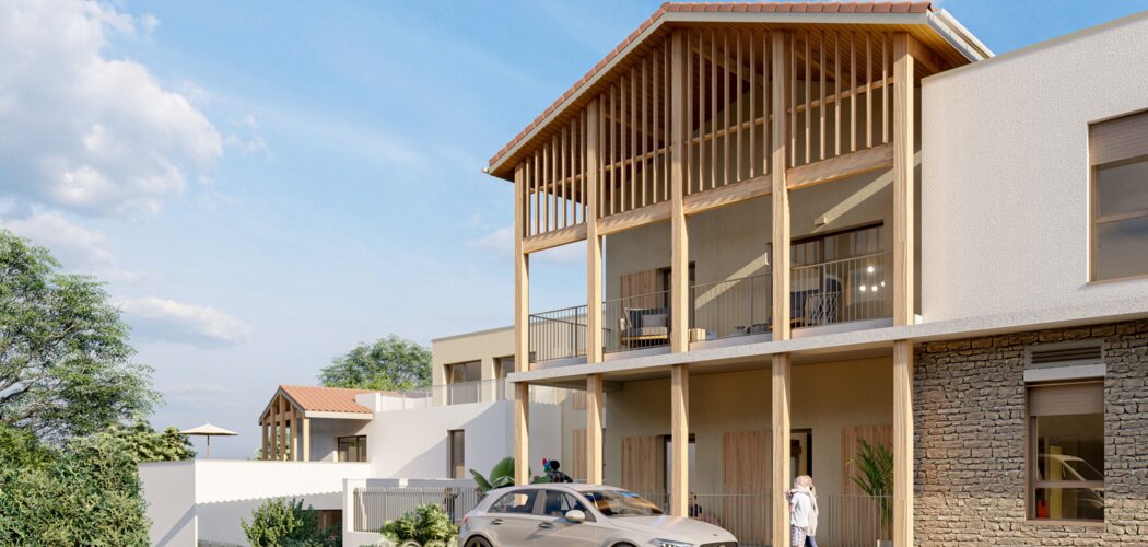 Programme immobilier neuf Les Ecolines - Marcilly-d'Azergues : 12 logements neufs T2–T5 à 20 min de Lyon (69380) - Référence : 15806