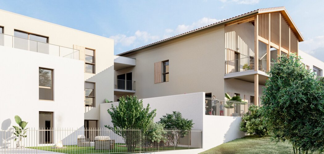 Programme immobilier neuf Les Aquarelles - Marcilly-d'Azergues : 29 appartements neufs T2–T5 à 500m de la gare (69380) - Référence : 15805