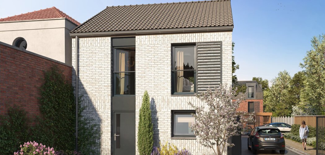 Programme immobilier neuf LES JARDINS DE LA REINE - Marcq-en-Barœul : appartements neufs du 1 au 4 pièces proche hippodrome (59700) - Référence : 15336