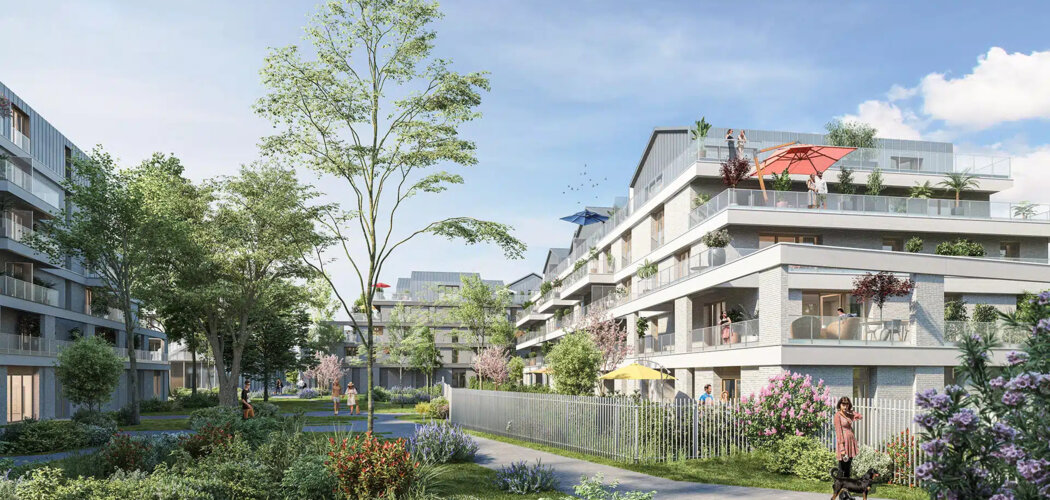 Programme immobilier neuf Attraction - Marcq-en-Barœul : appartements neufs T2–T5 proche du tram Brossolette (59700) - Référence : 15796