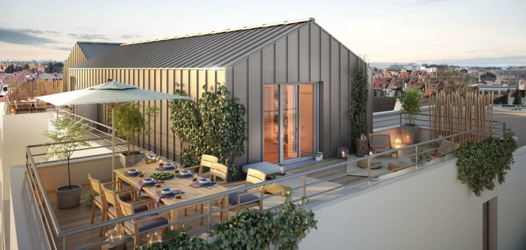 Programme immobilier neuf ELEGANCE - Marcq-en-Barœul : Appartements T2–T5 avec balcons, terrasses et prestations haut de gamme dans le centre-ville (59700) - Référence : 14203
