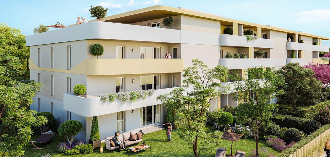 Programme immobilier neuf Symbiose - Marignane proche étang de Berre et parc Ferrage (13700) - Référence : 17131
