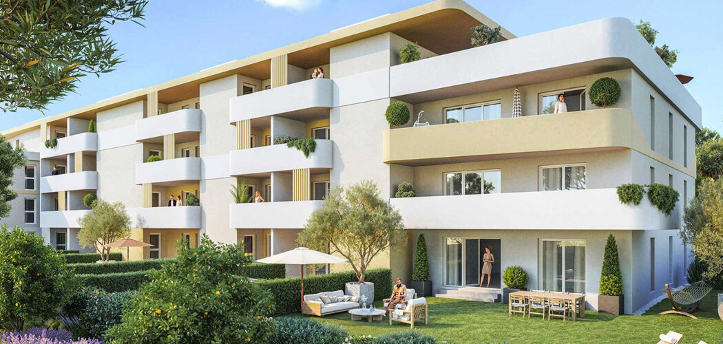 Programme immobilier neuf Symbiose - Marignane proche étang de Berre et parc Ferrage (13700) - Référence : 17131