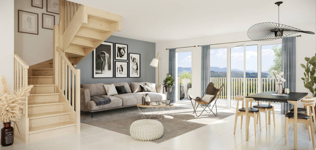 Programme immobilier neuf LA CLÉ DES CHAMPS - Marigny-Saint-Marcel : Appartements T2–T5 avec jardins, terrasses et vue sur les montagnes à 5 min de Rumilly (74150) - Référence : 4739