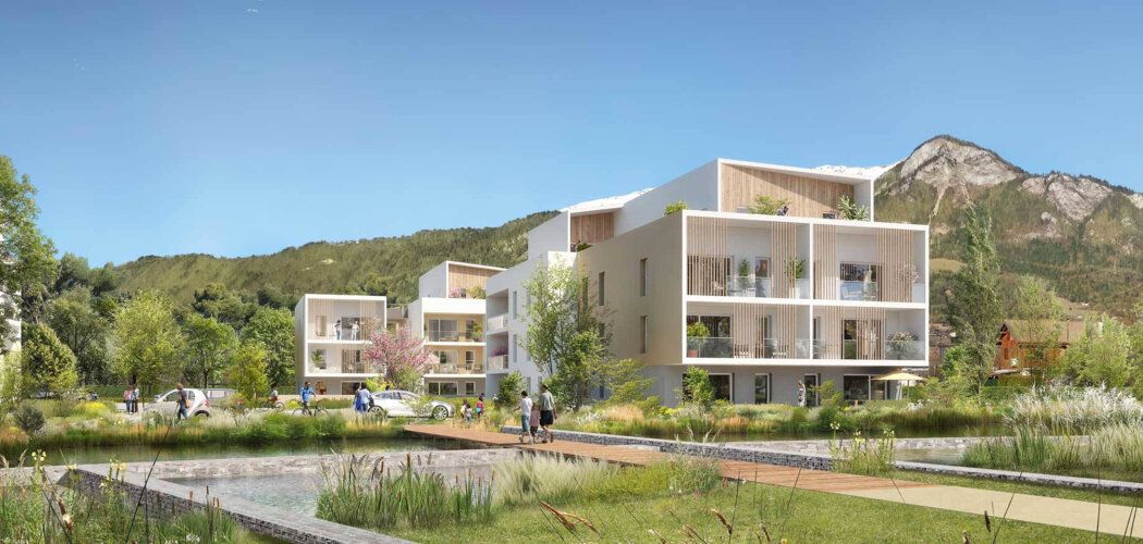 Programme immobilier neuf LA BELLE AVENTURE - Marnaz : Appartements T2–T4 avec terrasses, vues montagne et proximité centre-ville (74460) - Référence : 14720