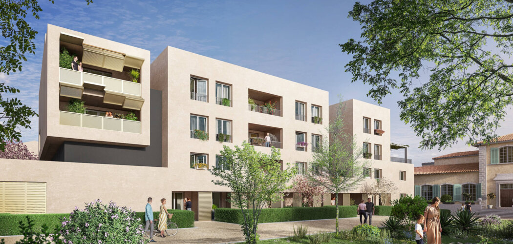 Programme immobilier neuf Bastide Centhis -  Marseille 10 : appartements neufs du 2 au 4 pièces en village de Saint Loup (13010) - Référence : 15071