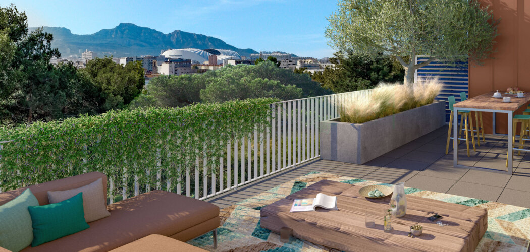 Programme immobilier neuf Louis Pasteur - Marseille 10 : appartements neufs du 2 au 4 pièces proche de la Faculté de la Timone (13010) - Référence : 15180