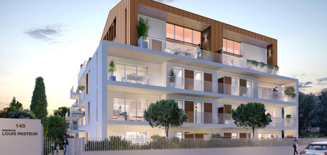Programme immobilier neuf Louis Pasteur - Marseille 10 : appartements neufs du 2 au 4 pièces proche de la Faculté de la Timone (13010) - Référence : 15180