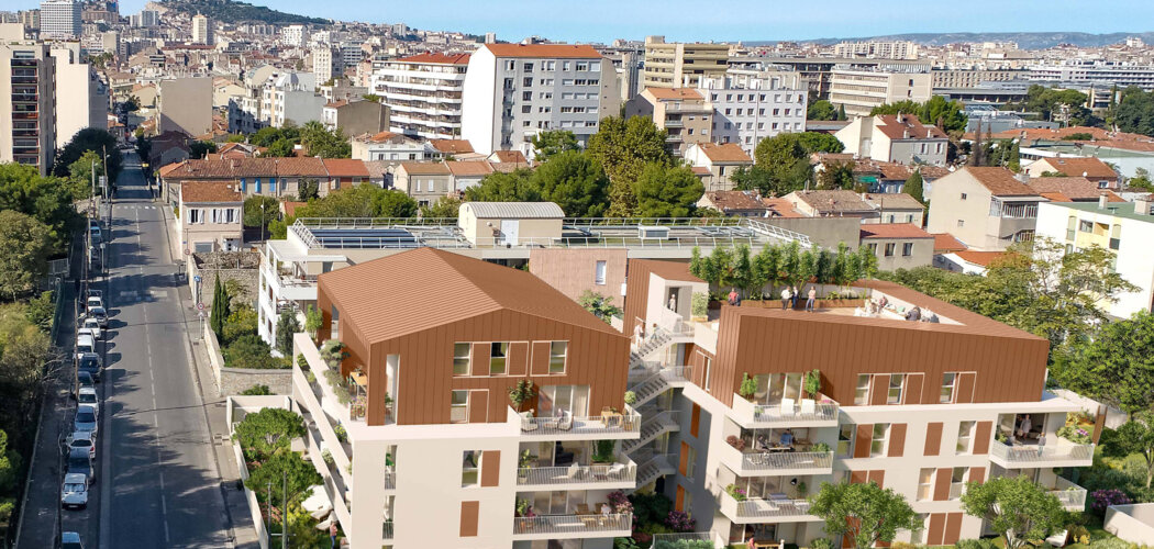 Programme immobilier neuf Louis Pasteur - Marseille 10 : appartements neufs du 2 au 4 pièces proche de la Faculté de la Timone (13010) - Référence : 15180