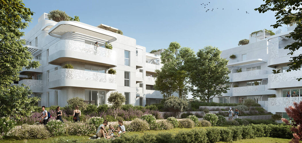 Programme immobilier neuf Louise - Marseille 12e environnement verdoyant proche Bois Luzy (13012) - Référence : 12244